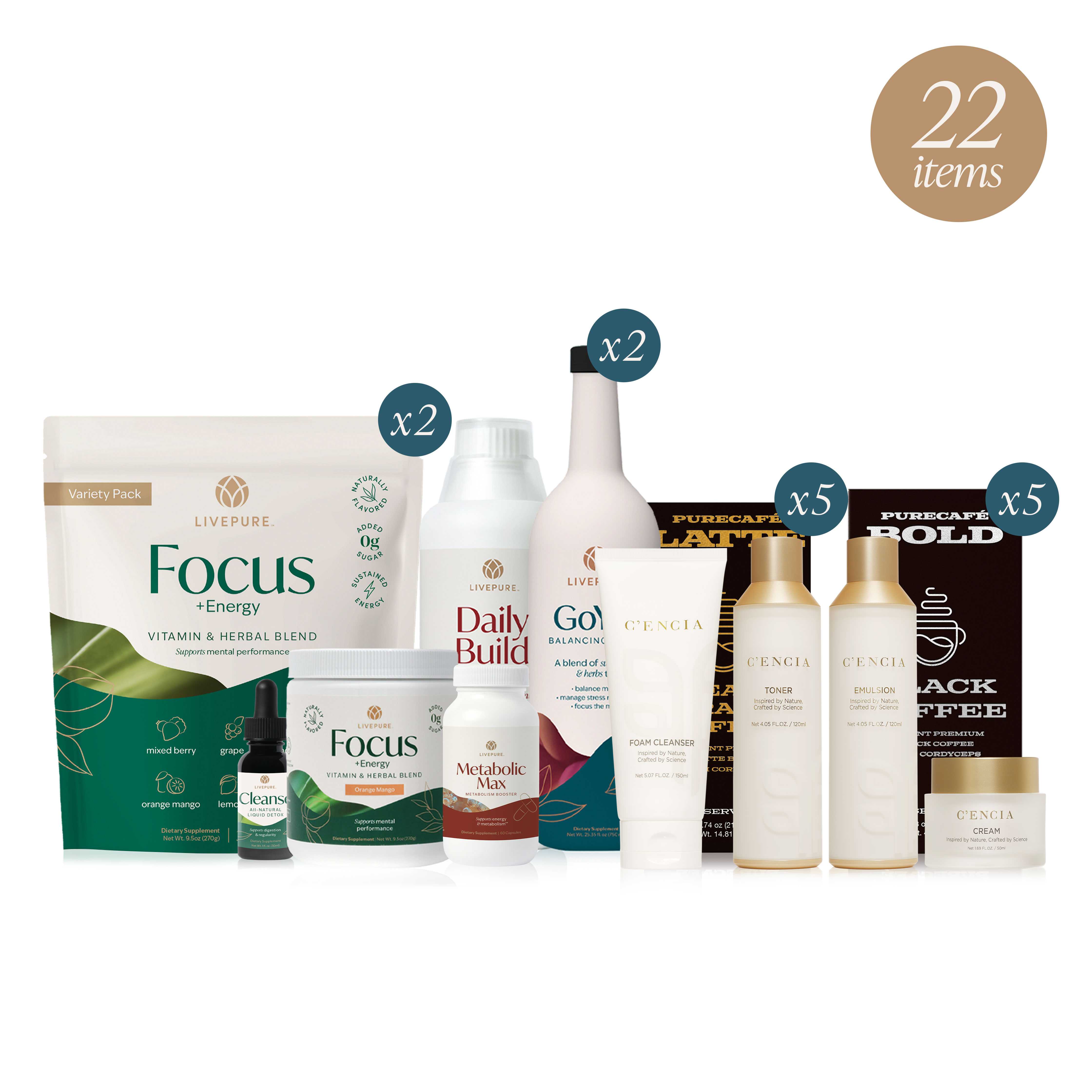 Launch 500 pack. livepure.com